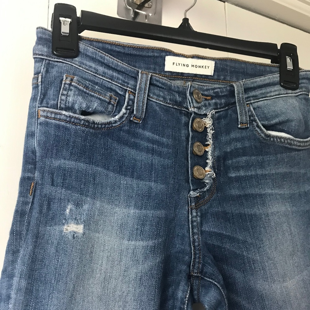 Flying Monkey Jeans, size 25, medium wash